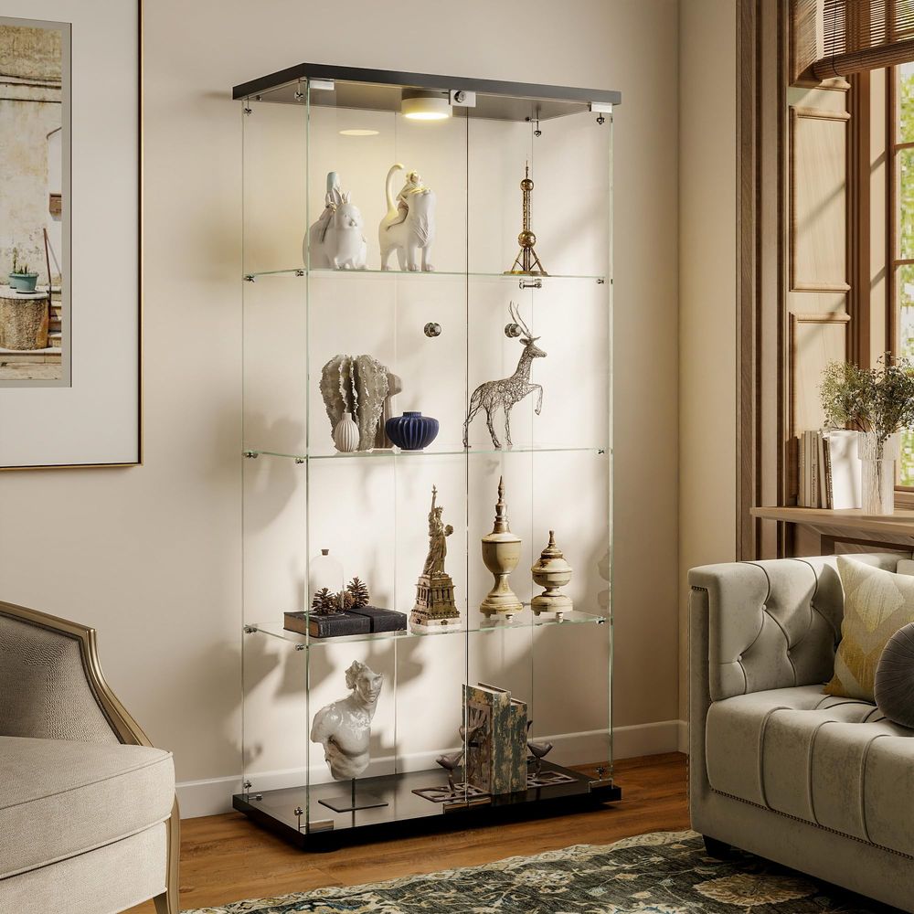 Display Cabinet with LED Light - Glass Cabinet Display review and price