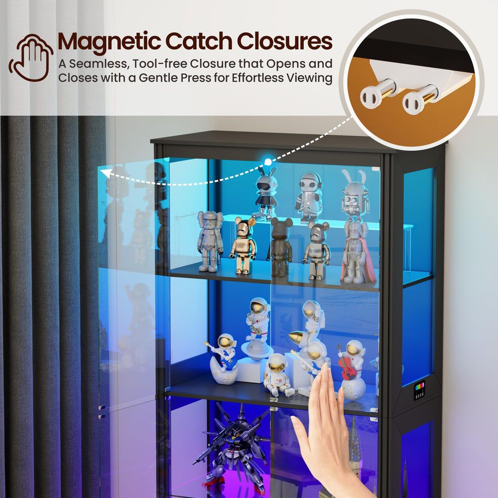 Lighted Corner Display Curio C - Glass Cabinet Display review and price
