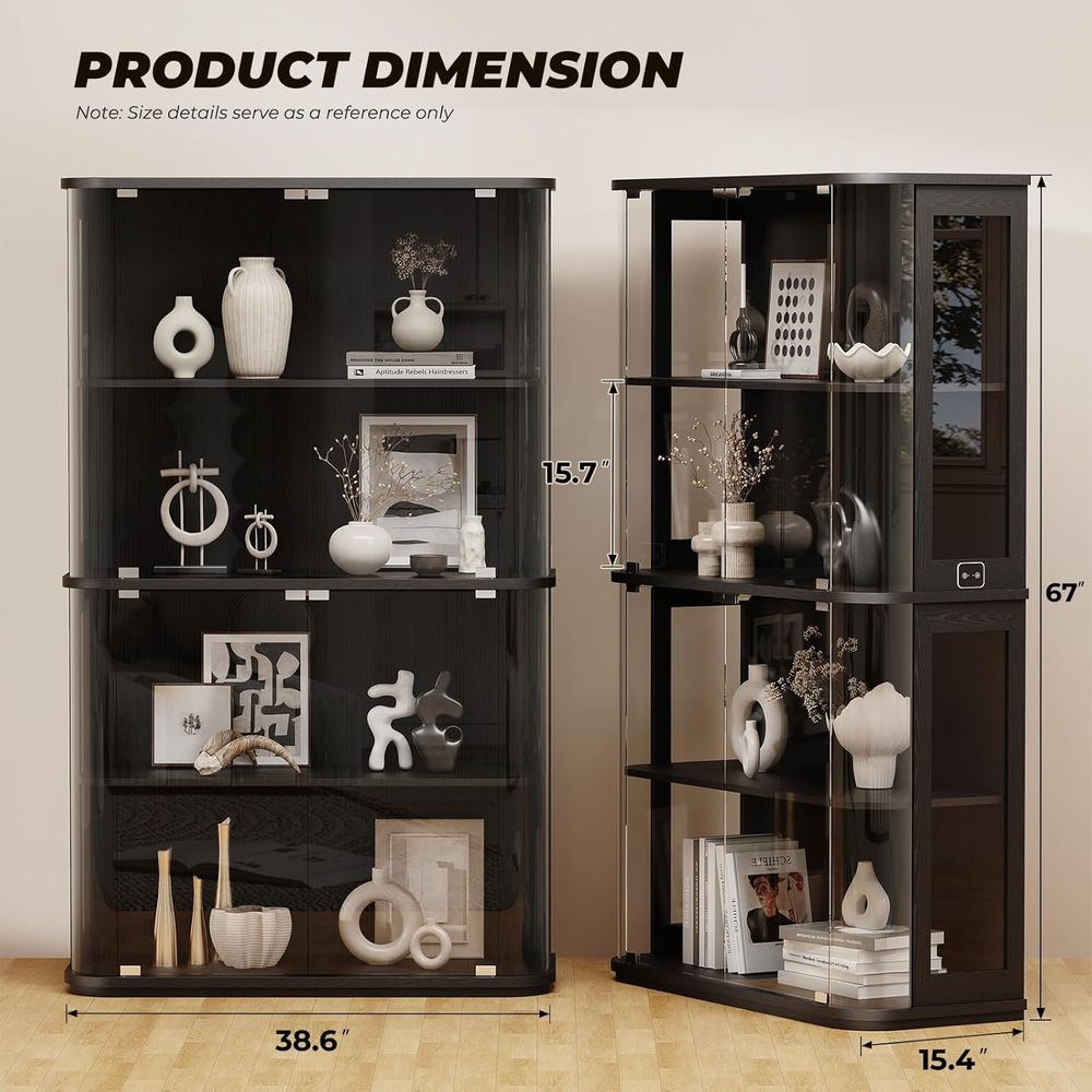 Large Rounded Display Cabinet  - Glass Cabinet Display review and price