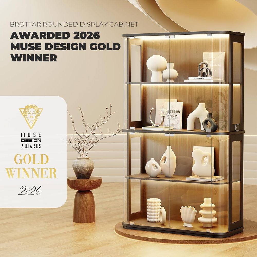 Large Rounded Display Cabinet  - Glass Cabinet Display review and price