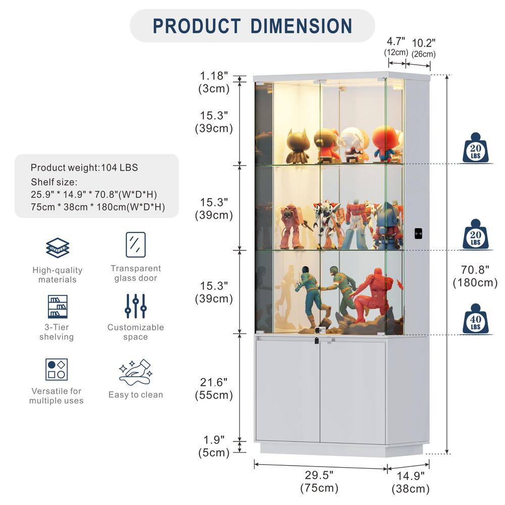 71 Display Cabinet with Glass  - Glass Cabinet Display review and price